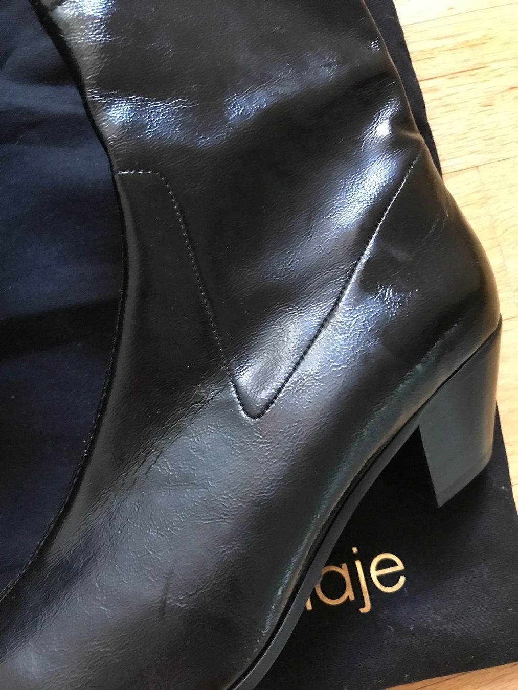 Maje Damenschuhe: Maje Vinyl Leather Boots 38 – Neu und originalverpackt aus Zürich von jujusi 2