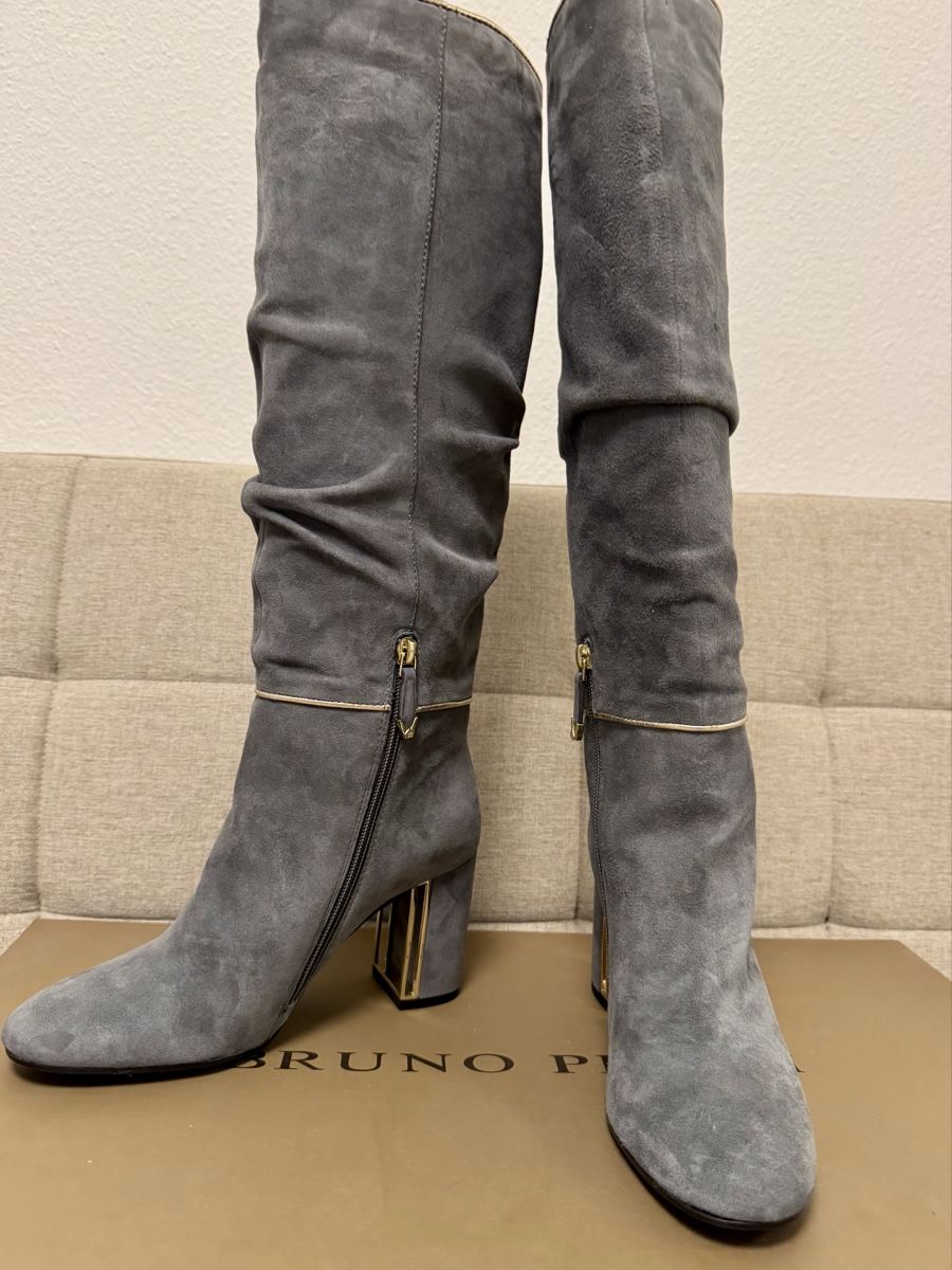 Scarpe da donna: Bruno Premi Grey Knee High Boots - (38) – Nuovo (secondo la descrizione) da Meilen venduto da gpiperuk 6