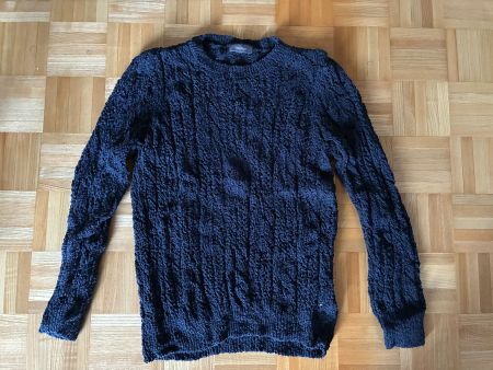 Damen Pullover dunkelblau grob gestrickt gebraucht
