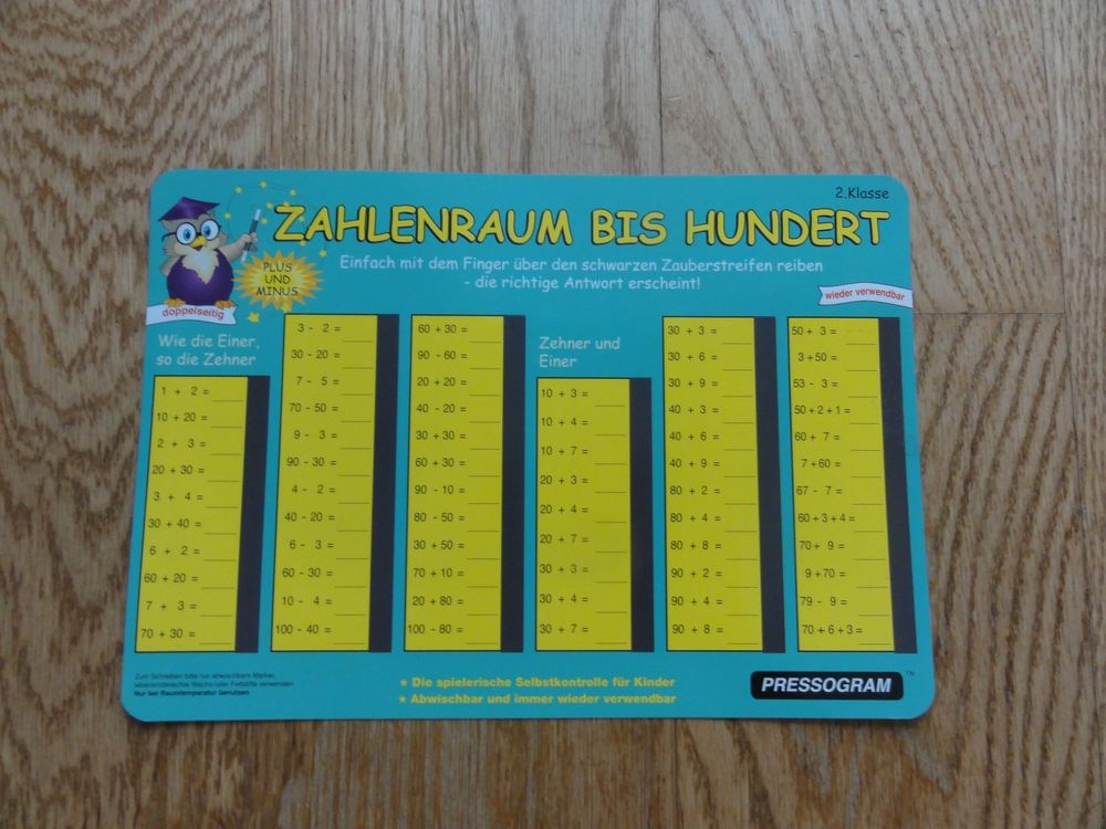 Zaubertafel Mathematik, Zahlenraum bis 100, plus und minus (Gebraucht