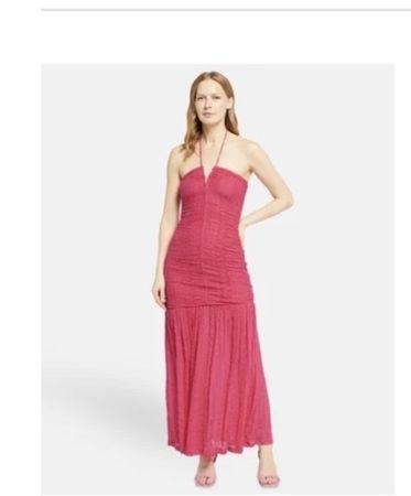 GANNI Kleid, Gr. 40, Pinkes Sommerkleid für warme Tage!