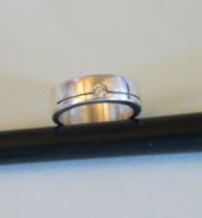 Ring Silber 925, mit Strassstein Gr. 52.7 mm