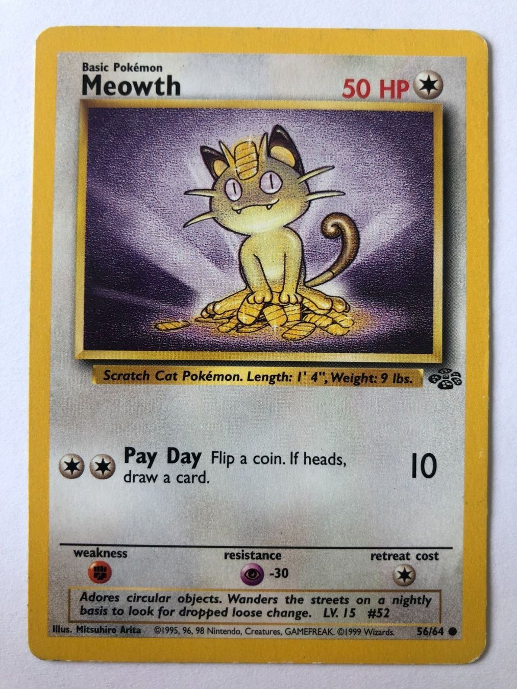 Pokémon Carte collezionabili: Meowth - Jungle - Pokemon – Usato da Nussbaumen AG venduto da Bika-Shop