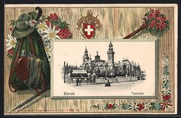 Präge-AK Zürich, Tonhalle im Wanderer-