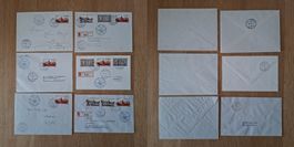 Lot 6 Briefe Schweiz Pro Aero Aktion 13.07.1943 Alpenflug