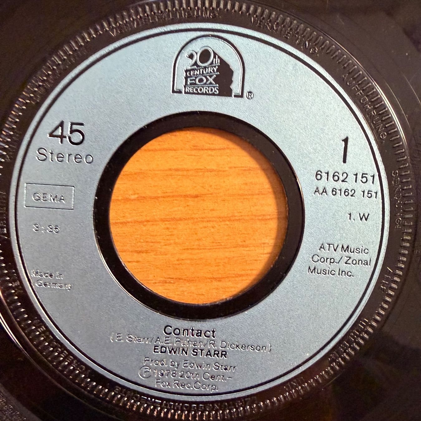 Vinyles: Edwin Starr - Contact / 1. D-Press. 1978 – D'occasion à Gais par soundcave57 2