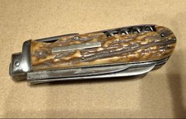 Antikes Taschenmesser Jagdmesser Horngriff