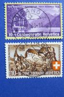 Erste Pro Patria-Marken 1938/39 Nr. B1y + B2 - Vollstempel