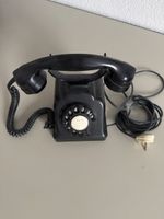 Vintage Bakelit Telefon, Schwarz, Klassiker für Sammler