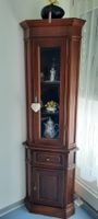 Holzvitrine (in 2 Teilen), ohne Deko