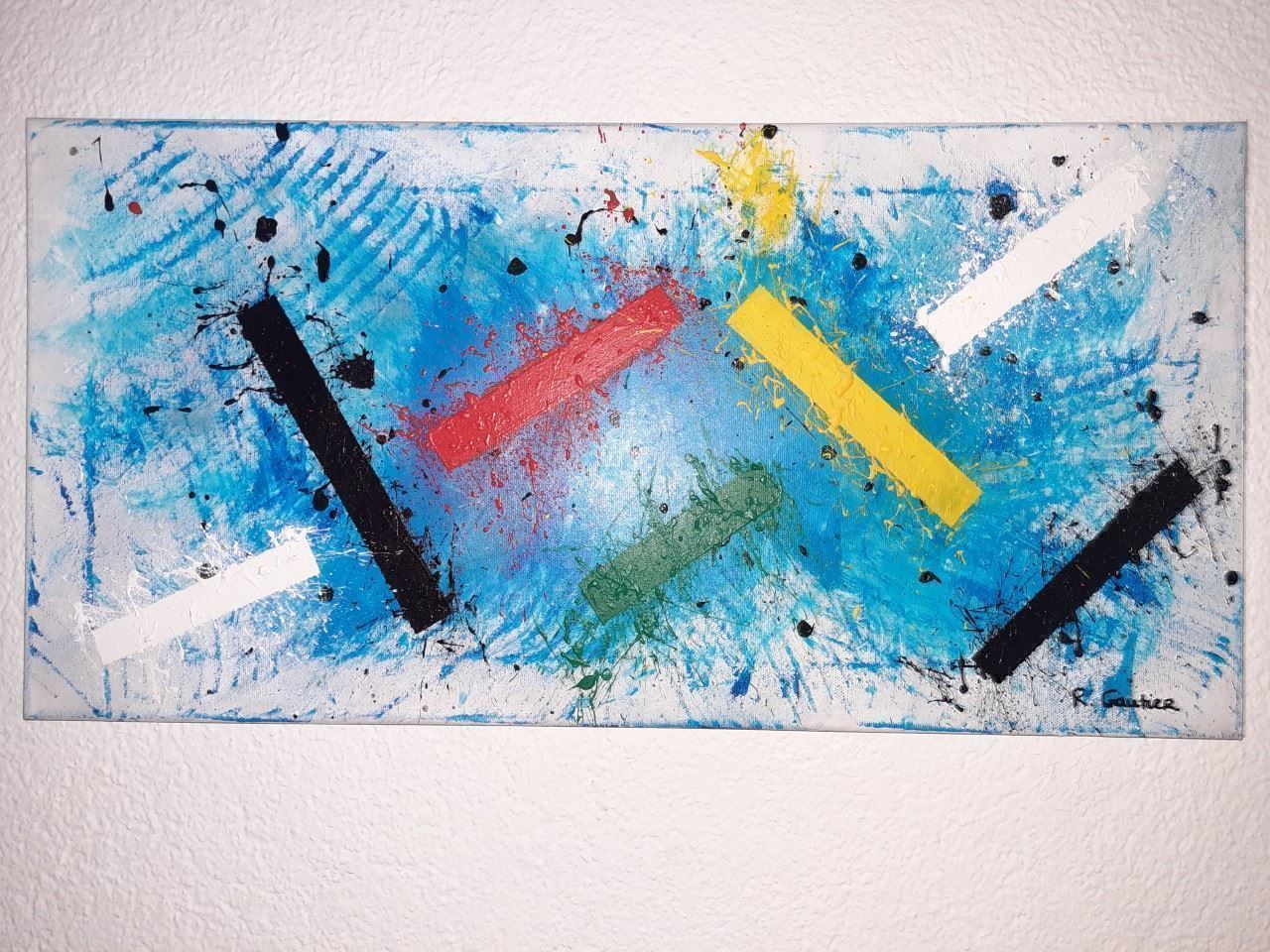 Dipinti: Tableau abstrait acrylique – Nuovo (secondo la descrizione) da Biel/Bienne venduto da Lionne72