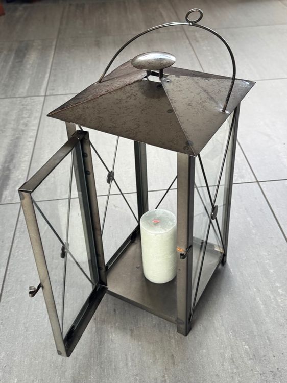 Lanternes: Schwarze Laterne - Windlicht - Gartenlaterne - 40 cm hoch – D'occasion à Zürich par Alot16 4