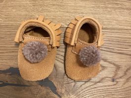 NEU Petitmai Leder Mokassins Gr. 6/12 Monate (ca. 17-19)