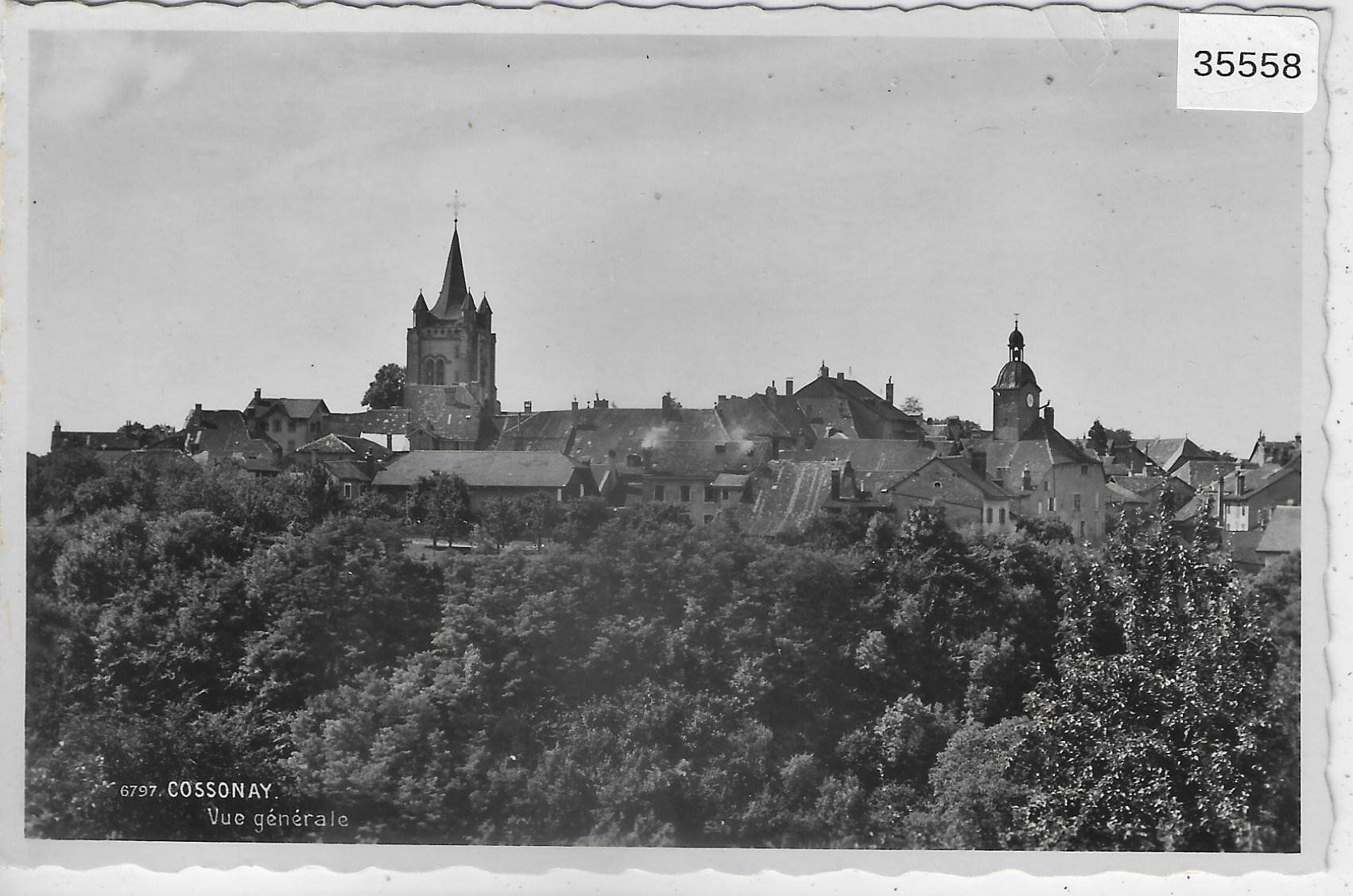 Cartoline postali: Cossonay - Vue generale – Usato da Ettingen venduto da Kartenplanet