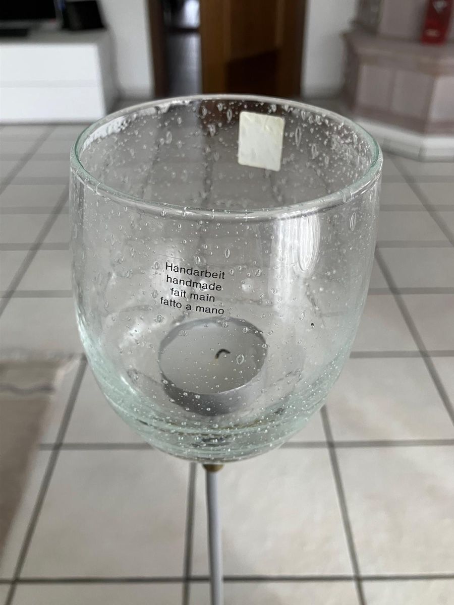 Tutte le decorazioni: Windlicht aus Glas am Stiel, Höche 90cm – Usato da Einsiedeln venduto da zue_82pm 3