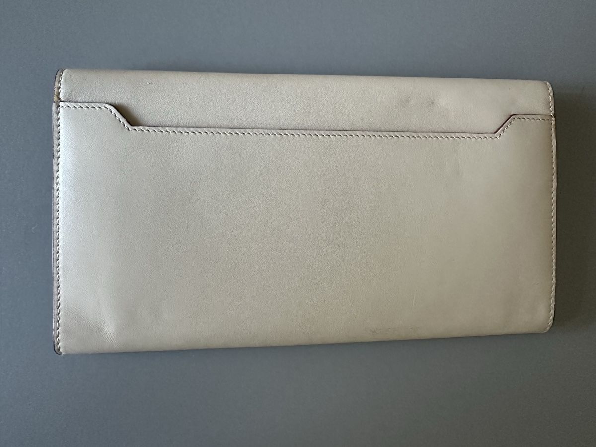 Bally Valigie & Borse: Porte documents cuir crème BALLY. – Usato da Genève venduto da Tom6 4