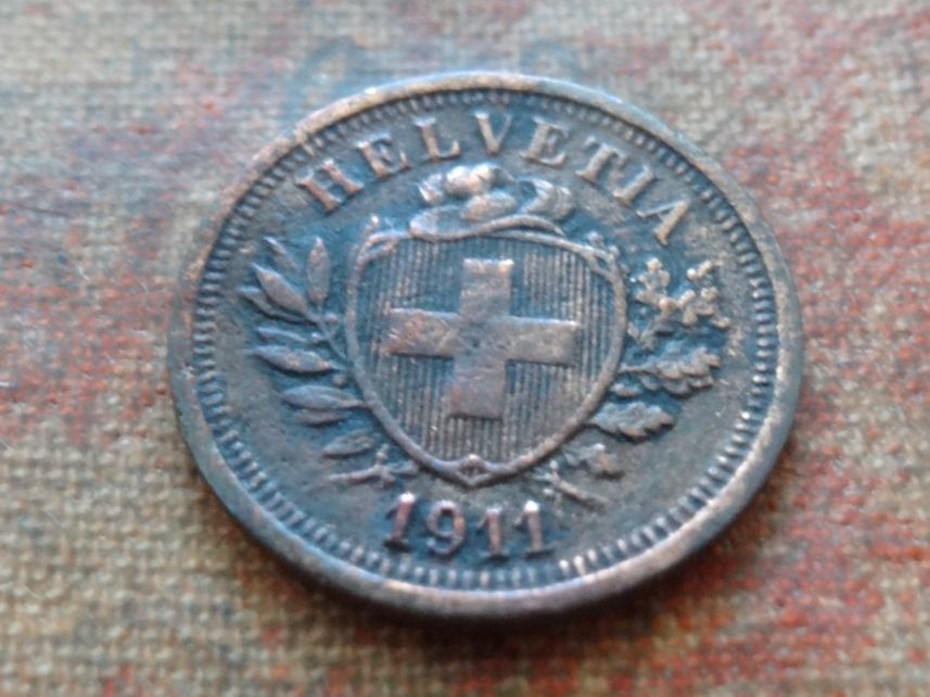 Alle Münzen: 1 Rp. 1911  (D) – Gebraucht aus Romanel-sur-Lausanne von Swift13