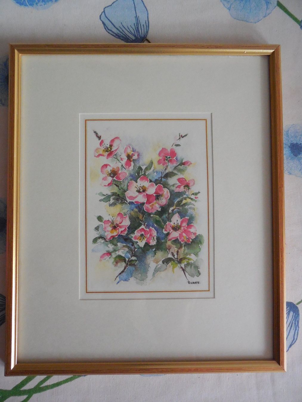 Foto & Immagini: 3 Blumenbilder gemalt: Malerin: Renate – Usato da Birsfelden venduto da Sakurajima