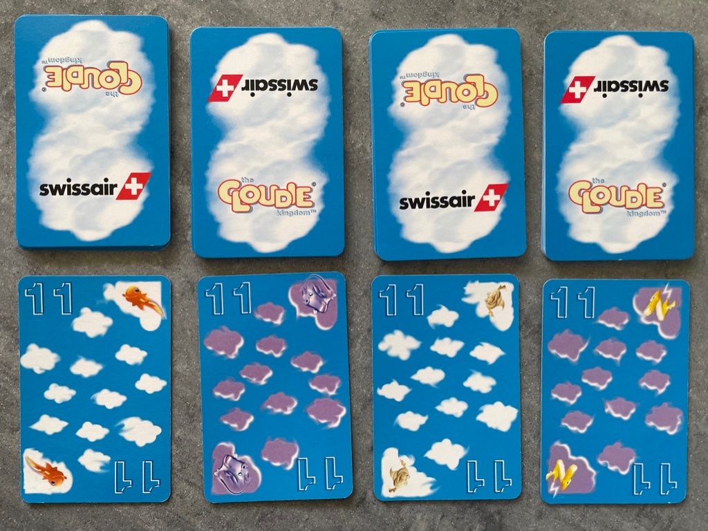Giochi: Swissair - Playing Cards - Crazy Clouds - Vintage – Usato da Zürich venduto da Alot16 6