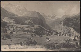 Wengen - Generalansicht und Jungfraukette