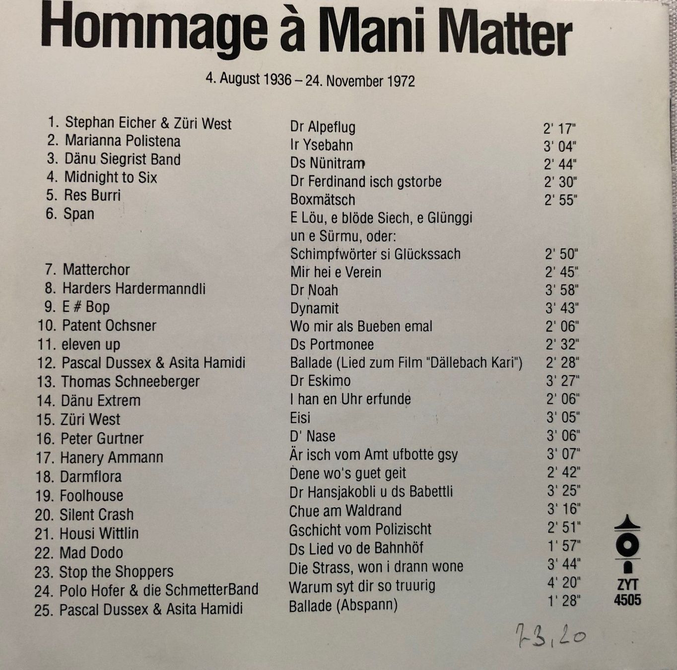 CD: 3 CD’s aus der Schweiz – Usato da Röschenz venduto da sosojojo13 7