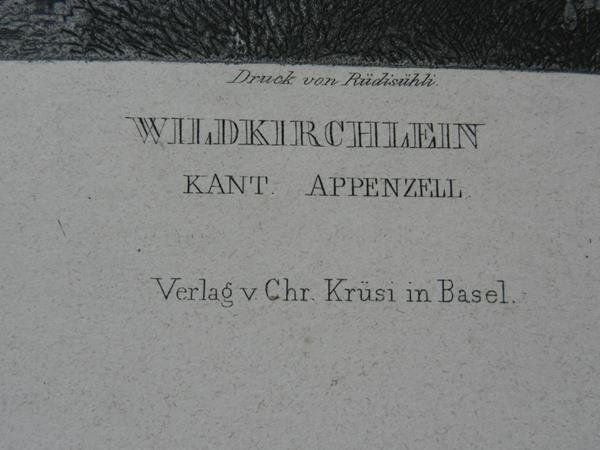 Incisioni: Wildkirchlein Appenzell – Usato da Risch venduto da Rischli15 2