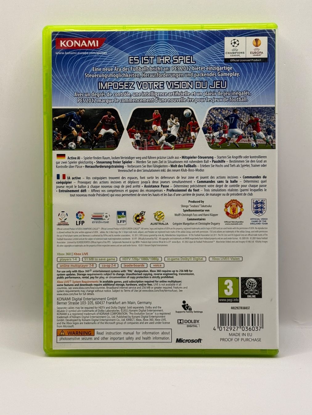 Aerofly FS Giochi: Pro Evolution Soccer 2012 - XBOX 360 - CIB – Usato da Dietikon venduto da gab_qz7y 1