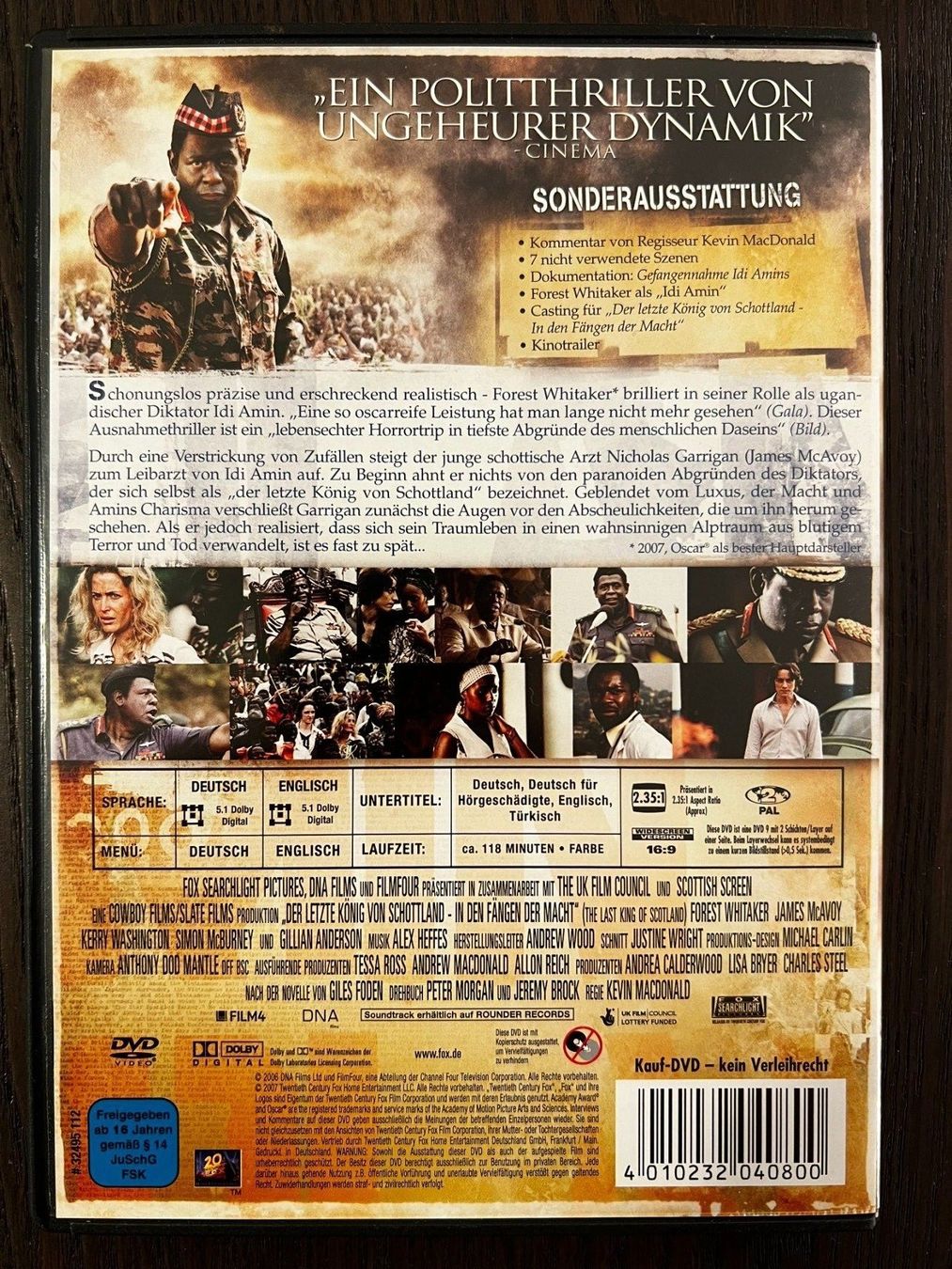 Alle DVDs: Der letzte König von Schottland – Gebraucht aus Zürich von FilmFreunde 1
