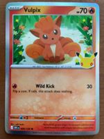Pokemon Vulpix Holo 30 Jahre (Versand gratis)