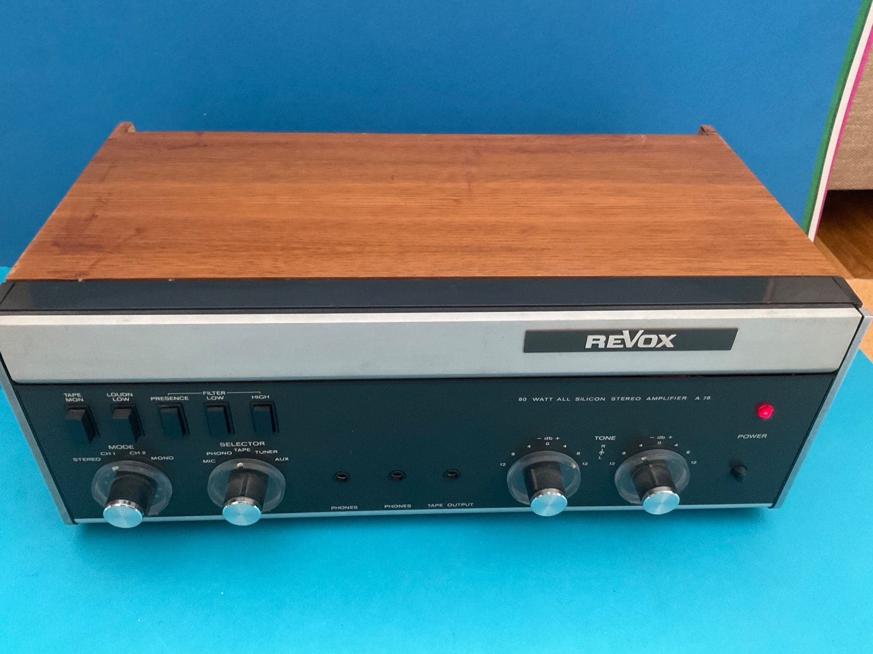 Revox Amplificatori: ReVox A 78 Stereo Amplifier – Usato da Langenthal venduto da RronJora