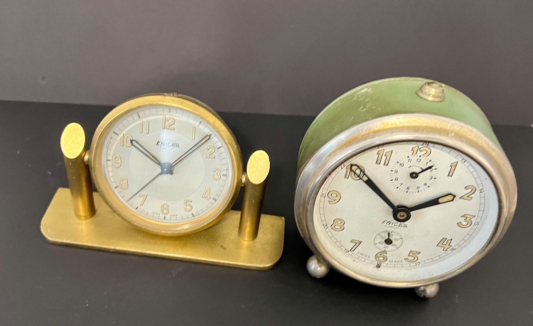 Enicar Sveglie: Enicar 2 Réveils ancien – Difettoso da Sion venduto da ROBY_ROBY_ROBY 1