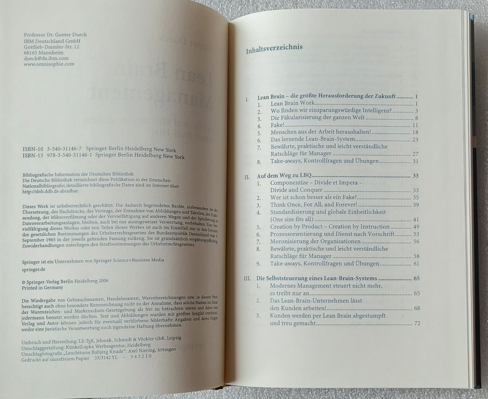 Libri: Lean Brain Management – Usato da Zürich venduto da Avd 4
