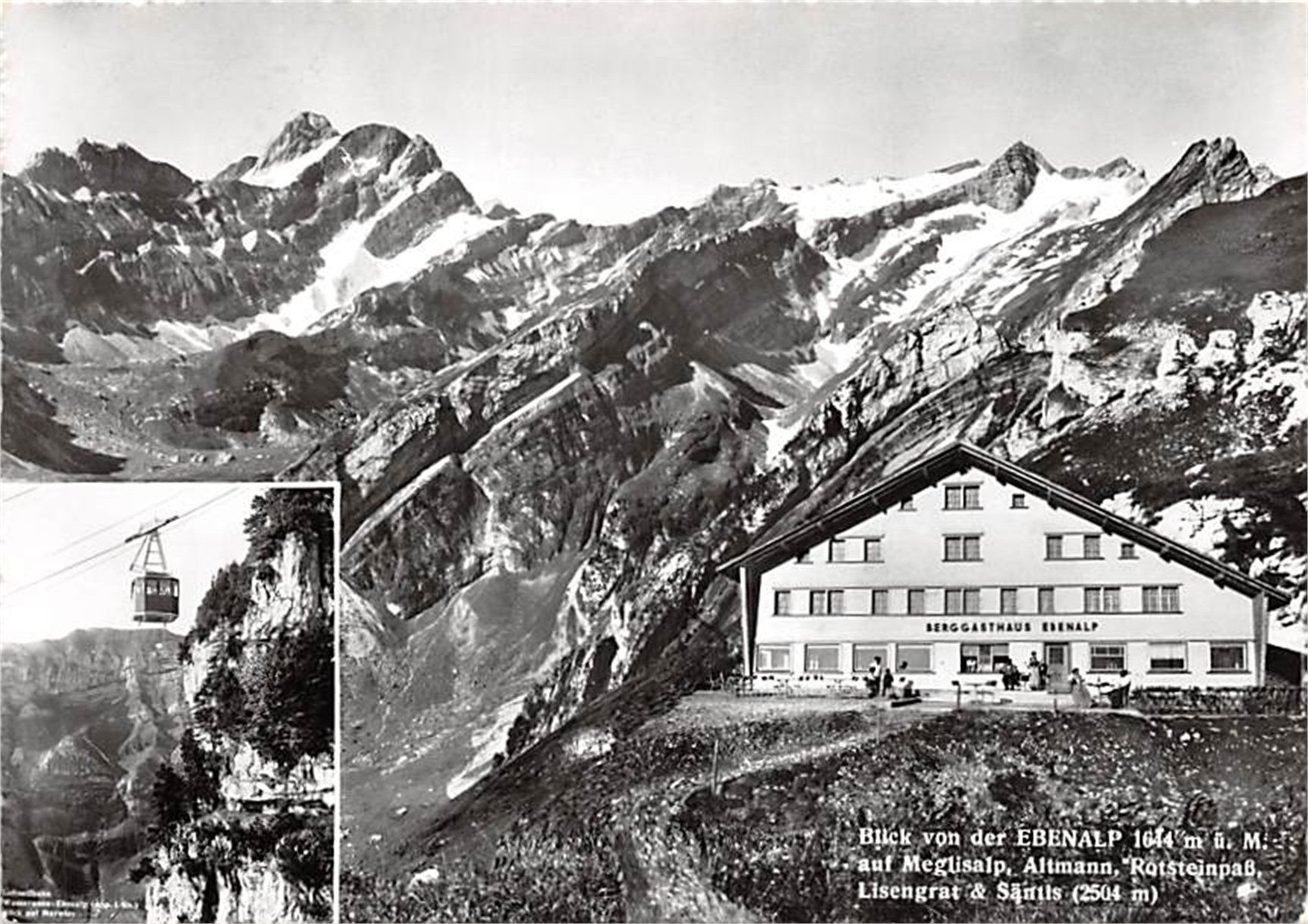 Ansichtskarten: Ebenalp, Blick von der Ebenalp – Gebraucht aus Ottikon b.Kemptth. von Neptun1974