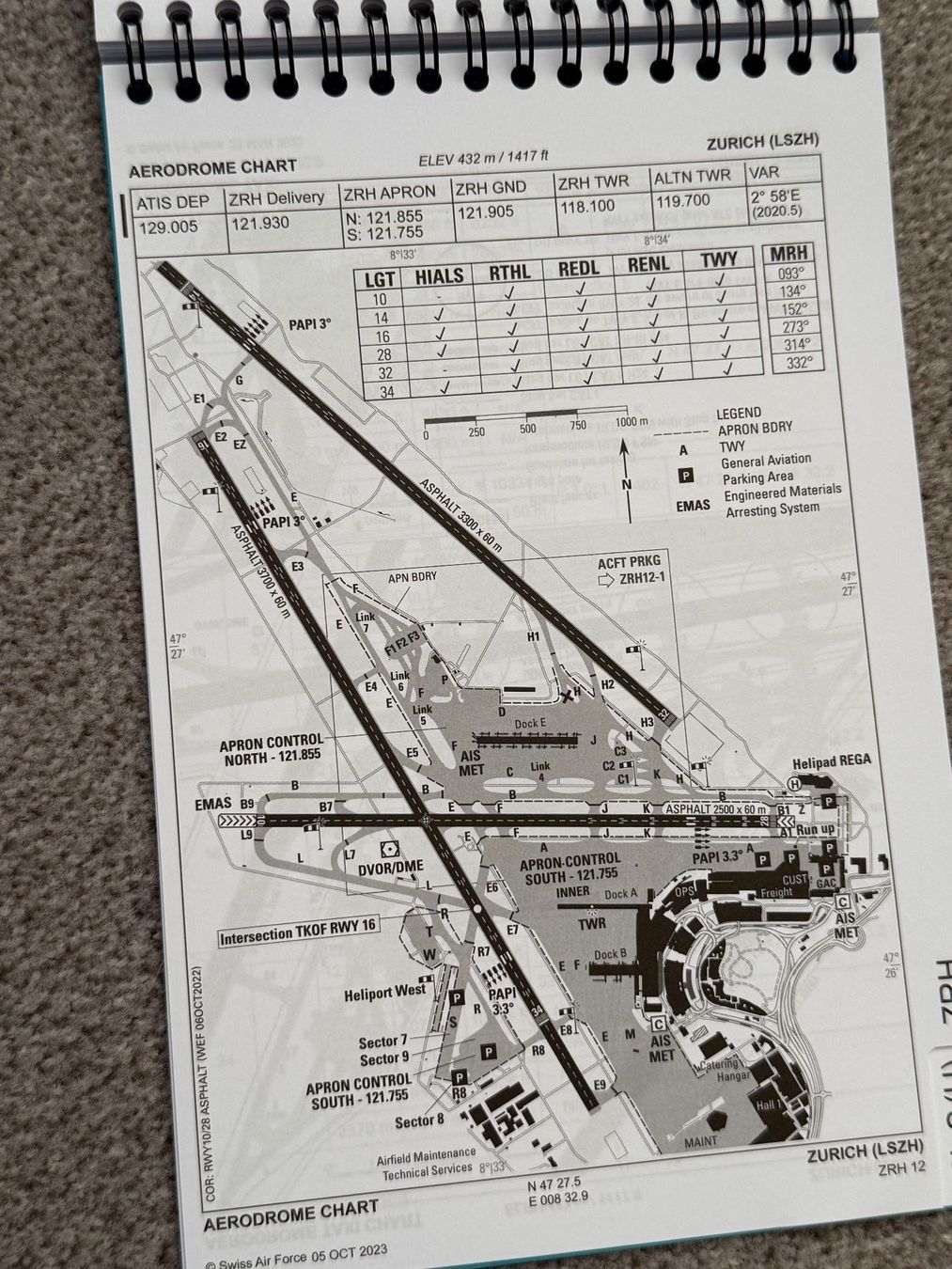 Libri: Anflugkarten Schweizer Luftwaffe – Usato da Brütten venduto da Hst1 7