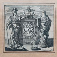 Exlibris Johann Daniel de Montalegre - Original Kupferstich