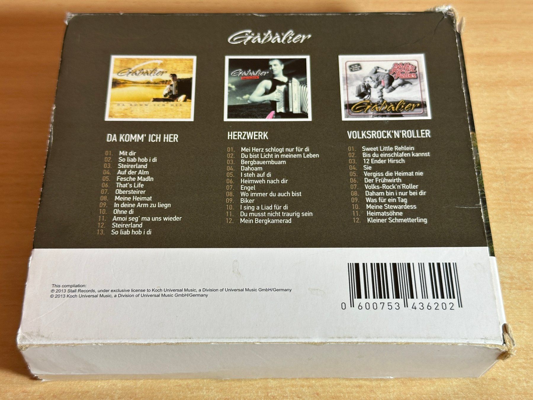 CDs: Andreas Gabalier – Alben Box - 3 CD – Gebraucht aus Rikon im Tösstal von Alpenmutz 1