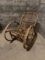 Chaise à bascule en rotin pour enfants