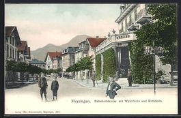 Meyringen, Bahnhofstrasse mit Wylerhorn 