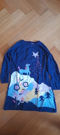 Kleid Du Pareil Au Meme blau Motiv Grösse 116 cm