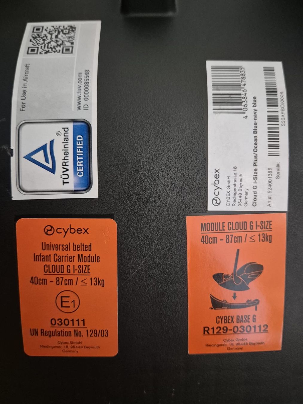 Cybex Marsupi portabebè: Cybex / Babyschale Cloud G PLUS – Usato da Fulenbach venduto da Luzerner93 5