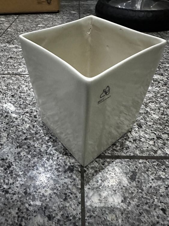 EcriLiving Vase, Highend pots and vases, Weiss Eckig Kaufen auf Ricardo