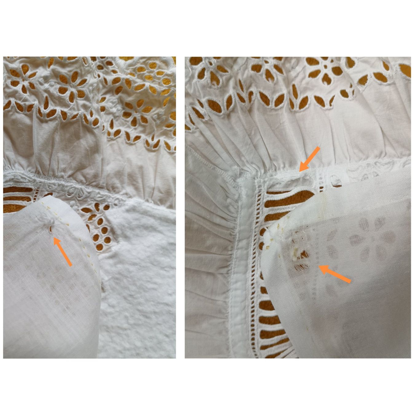 Sonstige Tischwäsche: Deckchen mit zarter Spitze, Lochsaum, Applikationen – Gebraucht aus Zürich von Tanteemma369 7