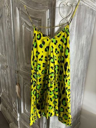 Kleid Seide vom gekannten Designer Philipp Plein gelb Gr. S