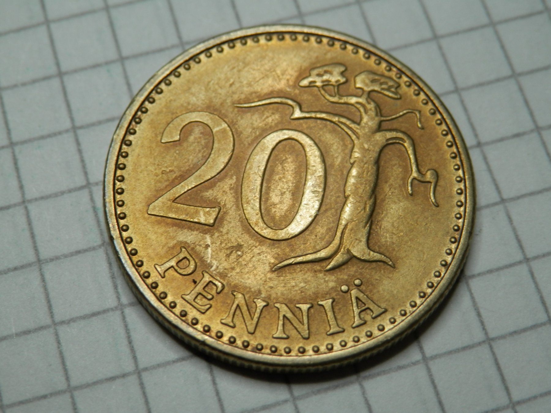 Tutti le monete: Finnland 20 Penny, 1965 – Usato da Weiach venduto da weiach81 1