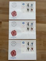 3 Ersttagsbriefe / Briefmarken Auststellung Basel