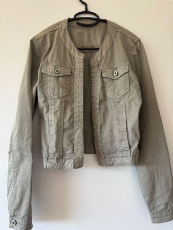 Jeansjacke grün, Gr. S