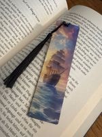 1x Lesezeichen-Buchzeichen-Segelschiff-Zeit für Dich-Bücher