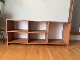 Sideboard/Regal aus Massivholz (3-Schicht-Platte)