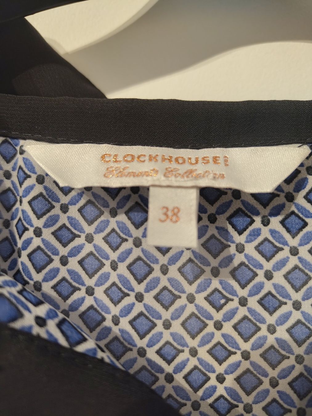 C&A Camicette: Damen Bluse Clockhouse blau gemustert Grösse 38  – Usato da Winterthur venduto da dii_karn 2