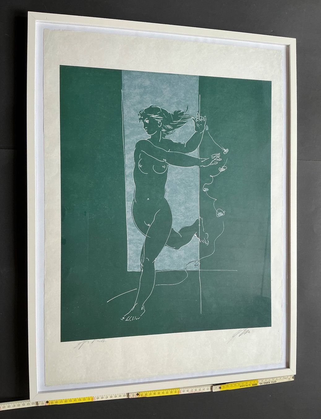 Grafica & Litografie: Hans Erni - Lithographie - Künstlerprobe – Usato da Pieterlen venduto da LM1446 2